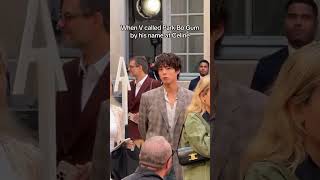 Taehyung and Park bogum’s sweet interaction #trendingshorts #bts #v #parkbogum