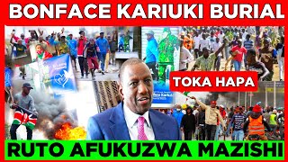 Kwenda Kabisa! Ruto Blocked & Chased from Bonface Kariuki Burial in Murang'a  by ANGRY GEN-Zs Today