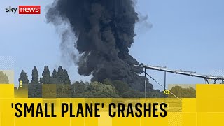 'Fireball' at Southend Airport after 'small plane' crashes