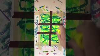 Fun and Easy Scribble Art with Paint Sticks #dailyart #mindfulart #mixedmedia #artshorts
