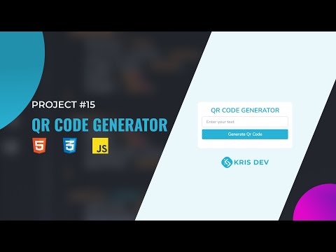 Simple html css javascript project for beginners make a qr code generator