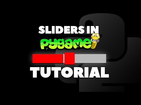 Sliders | Pygame Tutorial