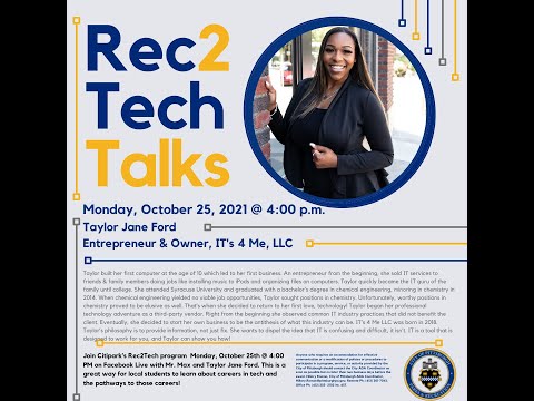 TechTalks #8:  Max Dennison Interviews Tech Entrepreneur, Taylor Jane Ford