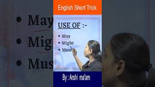 Use of might , may , must | #englishtricks #sscmts2023 #ssccgl2023 #sscenglish #shorts #92