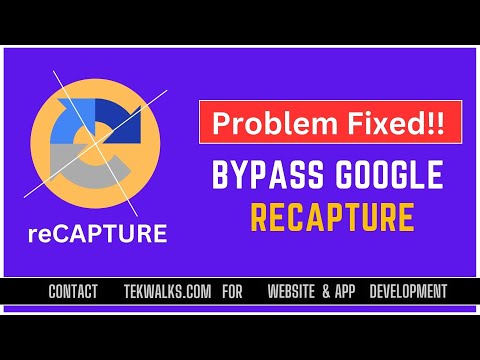 How to Bypass reCAPTCHA Verification in google  - Latest Solution