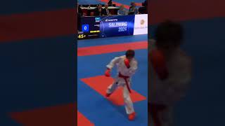 Fastest hook kick 😱 in wkf Karate kumite 🔥 #karate #kumite #wkf #skarate #martialarts #mma #ytshots