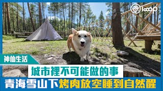 【短片】【神仙生活】城市裡不可能做的事 青海雪山下烤肉放空睡到自然醒