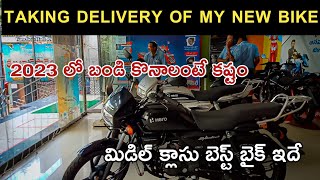 finally taking delivery of my new bike | splendor plus bs6