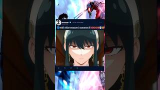 mamoraga yor the "QUEEN" #animetimemoments #yorforger  #anya #codewhite #spyxfamily #trollface #fyp