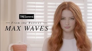 How To Get Glossy Waves with the new TRESemmé MAKE WAVES Runway Collection