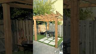 An easy pergola build anyone can do (part1) #diy #pergola #build #backyardbuilds #home #gazebos