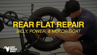 Complete Rear Wheel Removal & Flat Fix | Goat Power Bikes
