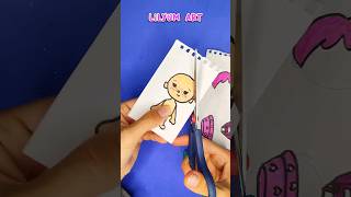 Toca Boca Kağıt Bebek Çizimi / Toca Life PINK Character Drawing ✨#shorts #tocaboca #lilyumart