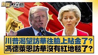 川普渴望訪華往臉上貼金了？馮德萊恩訪華沒有紅地毯了？【#新聞大白話】20250723-6｜#李勝峰#介文汲#呂禮詩