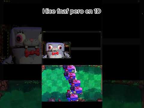 Hice fnaf pero en 1D parte1 #fnaf #gamedev #fivenightsatfreddys #gaming #pvz #plantsvszombies #yt