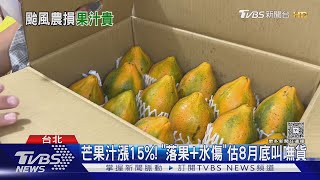 錢包哭! 災後水果漲 「芒果汁150元.木瓜價翻倍」｜TVBS新聞 @TVBSNEWS01