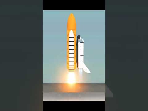 SFS Space Shuttle Liftoff🚀 #space #spaceflightsimulator #sfshorts #starflight
