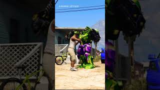 Robot Hulk And Daddu Hulk Fight Against Red Hulk And Monster Hulk 😱#shorts