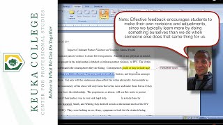 Keuka College: QuickParts Tutorial