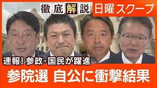 【参院選議席予測】国政の針路を問う“125議席の与野党攻防”新勢力構図と政権運営【日曜スクープ】(2025年7月20日)