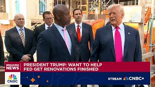 Pres. Trump outside the Federal Reserve: We should have lowest interest rate of any country