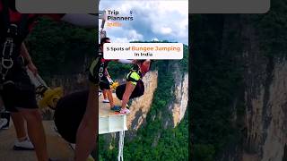 Bungee Jumping spots in India🇮🇳 #shorts #bungeejumping