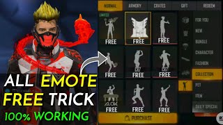 How To Get Free Emotes In Free Fire Free Emote Best Trick