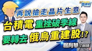 (有CC字幕)2025.02.14【再說搶走晶片生意 台積電重挫破季線 要轉去俄烏重建股!?】#楊育華 #股市御錢術