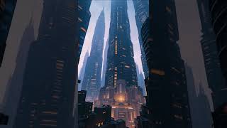 Aerial View of an AI City in 2099 – You Won’t Believe It’s Not Real 🌆🤖 #ai #shorts