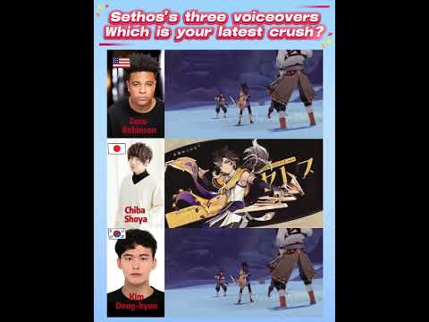 Sethos's three voiceovers  Which is your latest crush?+#duetnightabyss#genshin #genshinimpact