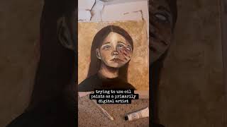 🎨 #creepyart #scaryart #horrorart #oilpainting #paintingprocess #artprocess #oilpaint #darkart
