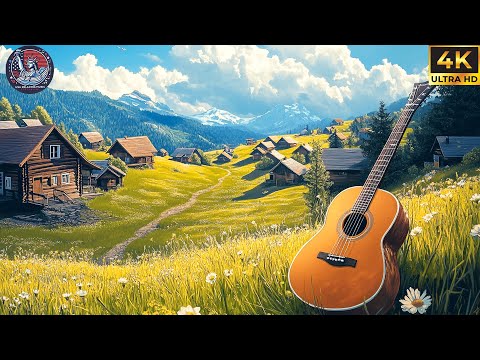 America Standard Classical Instrumental Guitar Relaxation Music & Saxophone And Nice Scenes USA 4K