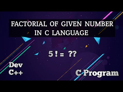 Factorial Of Given Number In C Program #coding #programming #youtubevideo