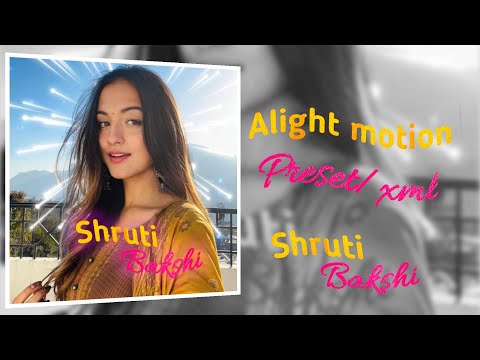 Shruti Bkshi edit || Tarasti h Nigahein|| Ae inspired Alight motion preset|| #alightmotionpresets
