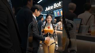 Humanoid Fruit Juice Dispenser #futuristic #smoothie #healthyfood #juice #humanoid
