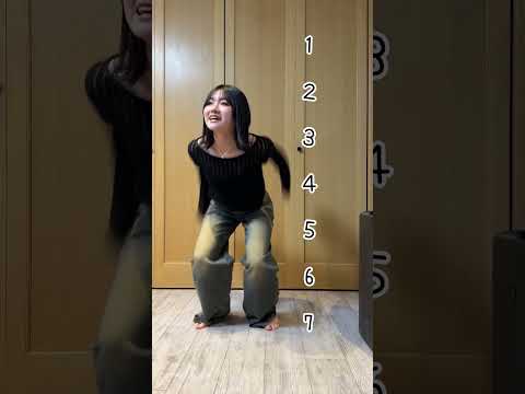 何番の位置までジャンプすることができる？？3姉妹でジャンプ力チャレンジをやってみた結果…#Shorts