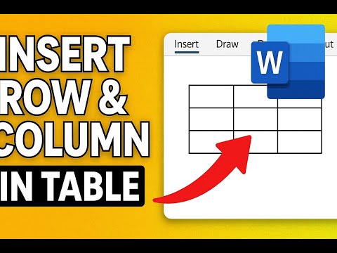 Insert Rows & Columns Anywhere in MS Word Tables! 🧩 | Super Easy Table Editing Tricks (2025)