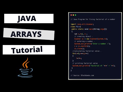 Java Tutorial : Declaring Arrays & Accessing Elements