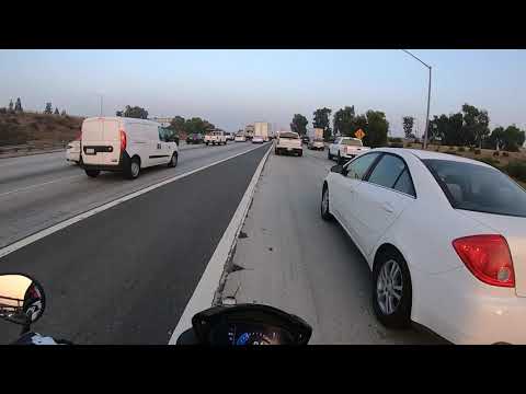 Rush hour in Socal....and a loud harley...