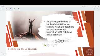 7.Sınıf Temel Dini Bilgiler 2.Ünite İslam ve Temizlik (İslam 2)