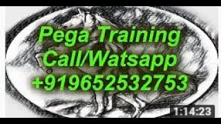 #Pega Videos - Pega RPA Training Demo 02-For Pega Training please Call/whatsapp +919652532753