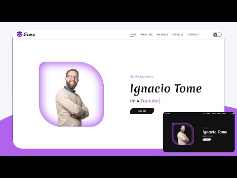 How To Make Modern Design Landing Page In Html Css JavaScript