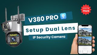 V380 Pro WiFi Camera Setup || Dual Lens PTZ IP Camera #cctv #securitycamera