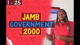 JAMB CBT Government 2000 Past Questions 1 - 25