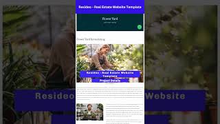 Resideo   Real Estate Website Template #webflow #shorts