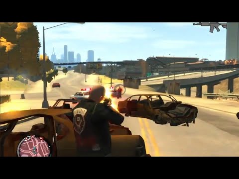 GTA 4 TLaD: LCPD Vs. Johnny (720p) Beechwood City (Broker, Liberty City)