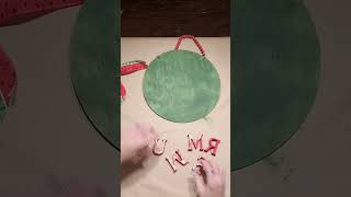 Watermelon Diy Sign #easydiy #dollartreecraft #watermelondecoration #summerdiy #watermelonsign