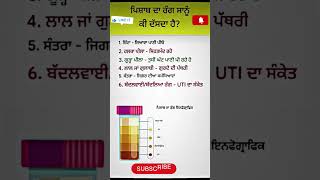 ਪਿਸ਼ਾਬ ਦਾ ਰੰਗ ਸਾਨੂੰ ਕੀ ਦਸਦਾ ਹੈ👀🦠😯👈✅#shorts#motivation#virel