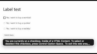 HTML label test