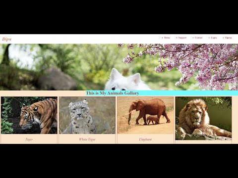 Create  Gallery Website Using HTML And  CSS || Gallery WebPage@dipuwithstudy5416